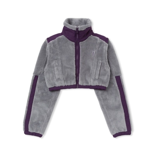 널디 여성 크롭 블락 플리스 탈부착 자켓 PNEW23FJ06