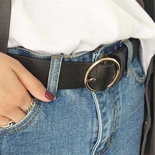 홀리지 홀리지 마초 여성 버클 캐주얼 오피스 데일리 벨트