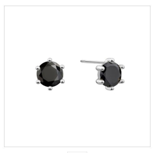 미니골드 14K 베이직 블랙 나를보호해주는효능 귀걸이 4mm EJCM4212W_MA