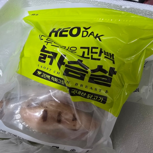 허닭 더 부드러운 고단백 닭가슴살 1kg (3개)_이미지
