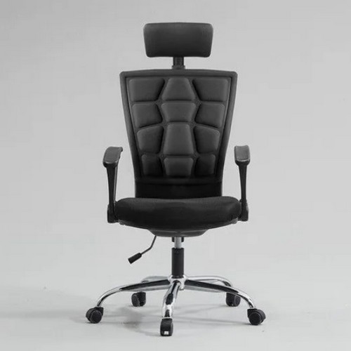 로쏘 플루어 사무용 헤드레스트 메쉬의자 스틸형_이미지