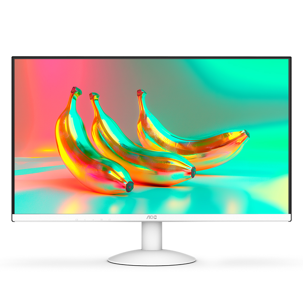 알파스캔 AOC 27B30 화이트 보더리스 IPS 100 시력보호 무결점