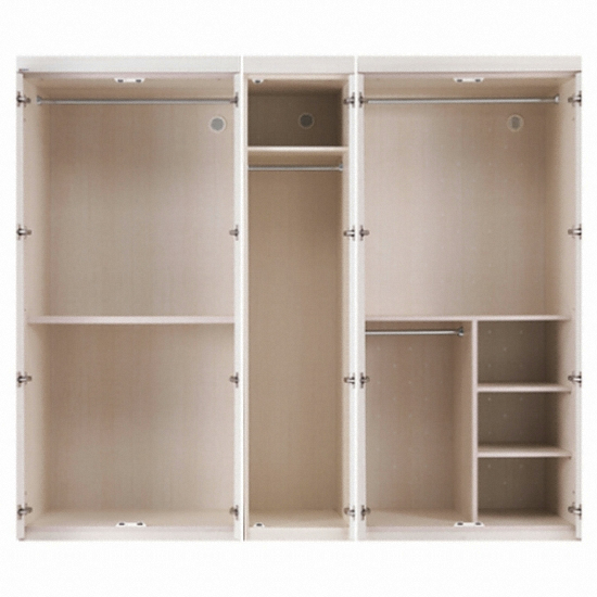 장인가구 아이브 러브화이트 옷장세트 행거형 (260cm)_이미지