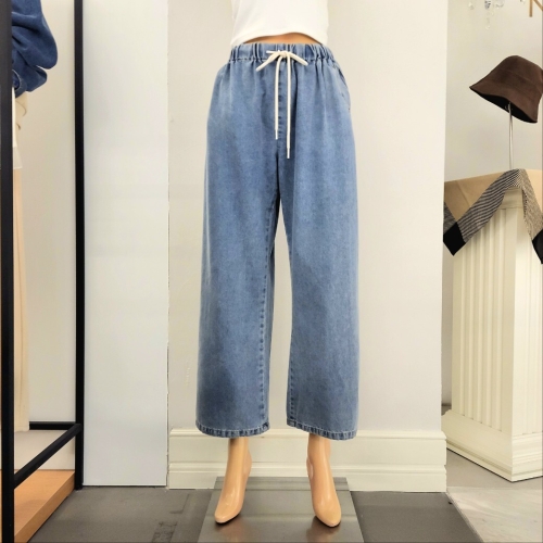 반에이크 스트링 고무줄 데님팬츠 VB62DLM391W