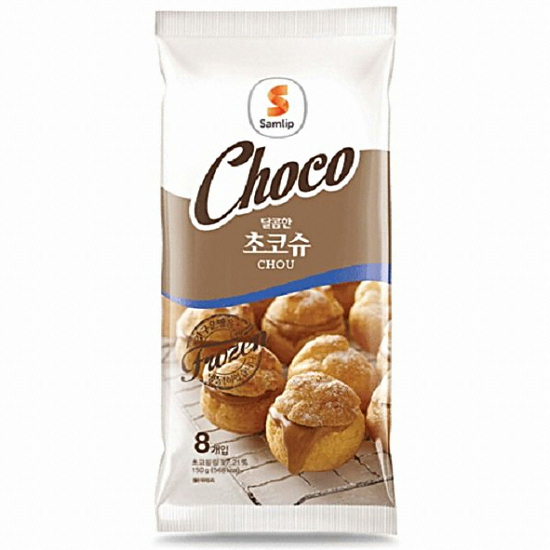 SPC삼립 카페스노우 달콤한 초코슈 8개입 150g (4개)_이미지