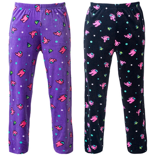 여성 캐릭터 밍크 수면바지 2매 세트