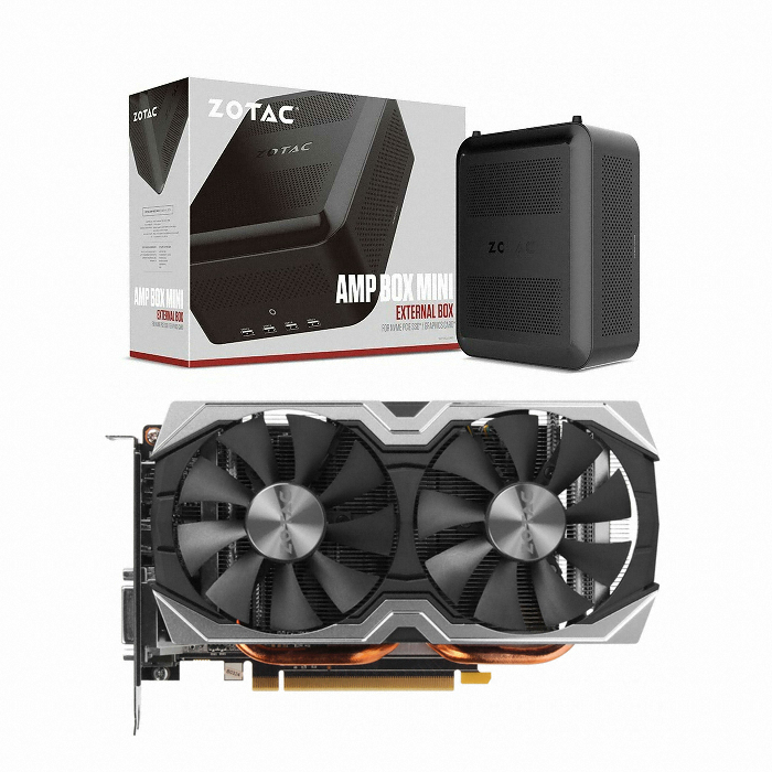 ZOTAC AMP BOX Mini 지포스 GTX1060 D5 6GB 백플레이트
