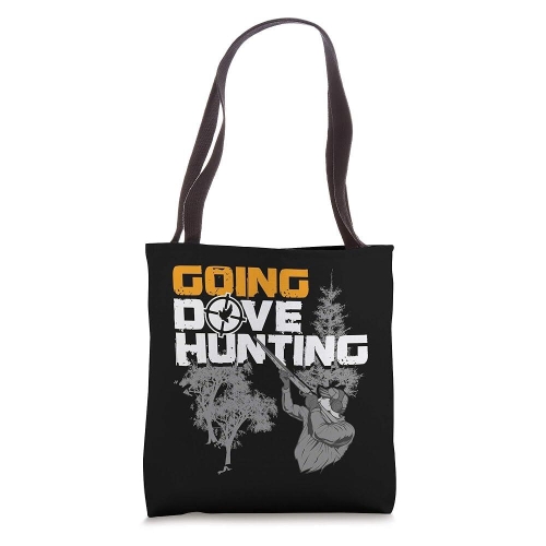 헌터 Going Dove Hunting Funny Best Dove Bird 선물 토트백 블랙. 168193