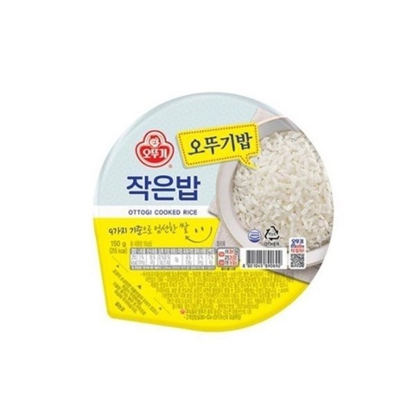 오뚜기 맛있는 오뚜기밥 백미 작은밥 150g (4개)