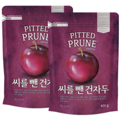 미동농산 리치팜너트 씨를 뺀 건자두 400g (2개)_이미지