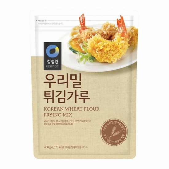 대상 청정원 우리밀 튀김가루 450g