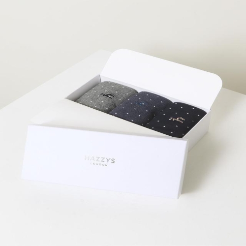 LF 헤지스 도트패턴 배색 장목 양말 3종 세트 HJSS6E002N2_이미지