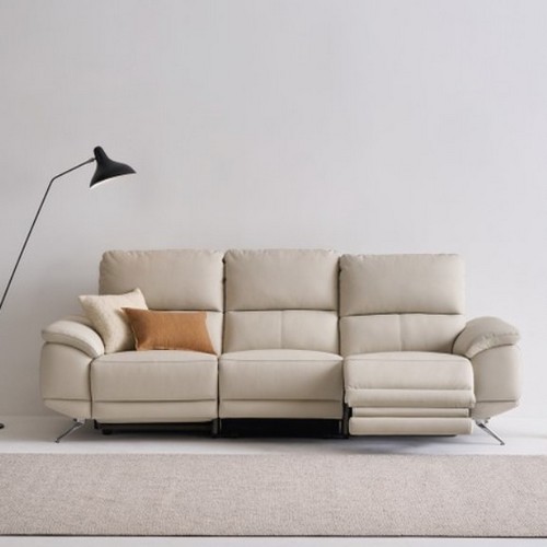 리바트 미유모어 일면형 천연가죽 리클라이너 3.5인용_이미지