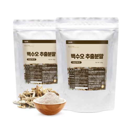 갑당약초 백수오 추출 분말 200g X 2팩 구성 백수오추출물_이미지