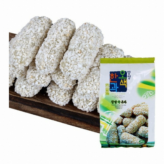 양양오색한과 찹쌀 쑥유과 200g (5개)_이미지