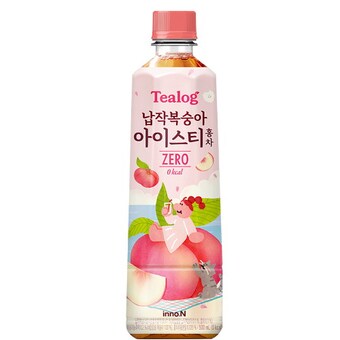 HK이노엔 <b>티</b>로그 납작 <b>복숭아</b> <b>아이스</b><b>티</b> 제로 홍차 500ml