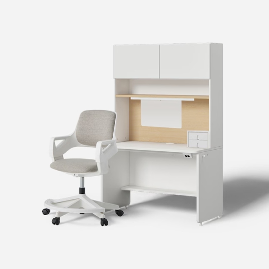 티오 일자책상세트 Full Package 5단