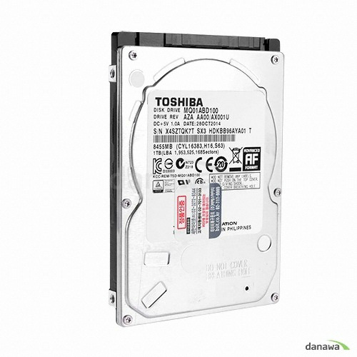 도시바 MQ01ABD SATA2/5400/8M/노트북용 (1TB, MQ01ABD100)_이미지