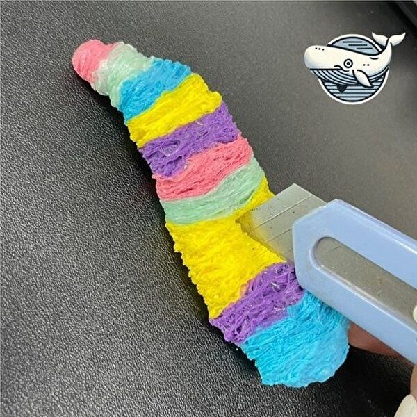 파스텔 컬러 수납 테이프 볼 6cm 끈끈이 테이프볼 테이프공 찐득볼테이프 끈끈이공 찐득볼 WFH66WK