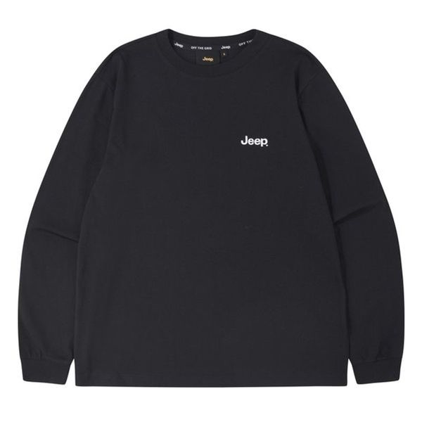 남여공용 자수 긴팔 쭉티셔츠 R200135935109