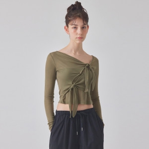연승어패럴 탑걸 DOUBLE-TIE LONG SLEEVE TOP_T416TP113 AB