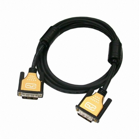 강원전자 NETmate DVI-D 싱글링크 (M/M) Gold Metal 케이블 (NMC-DS100G, 10m)_이미지