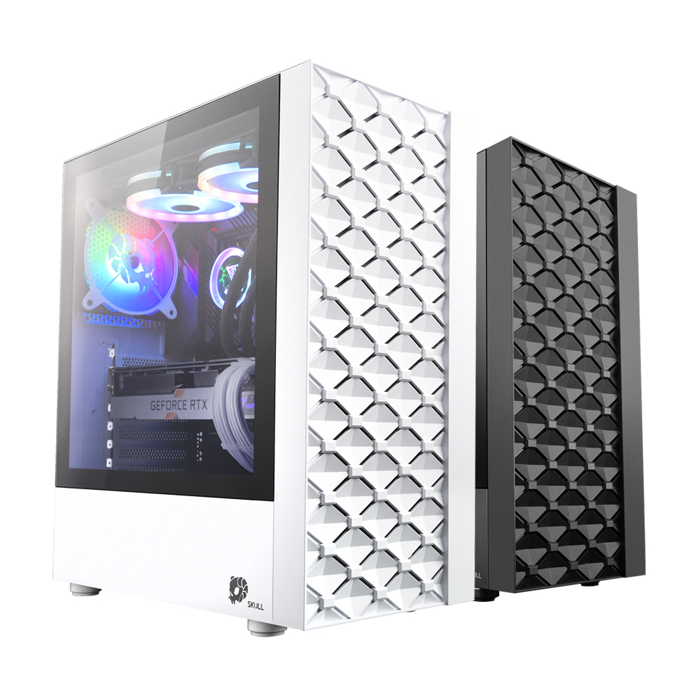NEWZEN SKULL A30 6FAN 강화유리 (화이트)