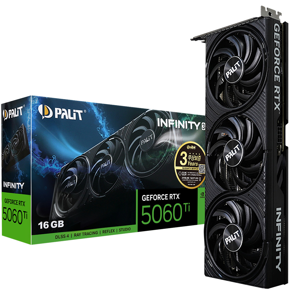 PALIT 지포스 RTX 5060 Ti INFINITY 3 D7 16GB 이엠텍_이미지