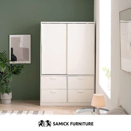 삼익가구  유니온 슬라이딩 서랍형 옷장 1200