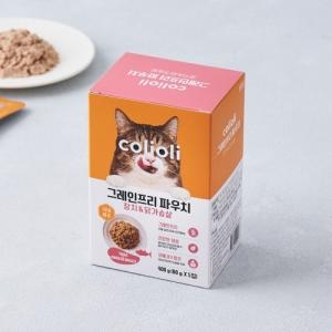  콜리올리 그레인프리 파우치 참치&닭가슴살 80g x 5p [1개]