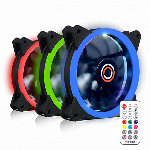 ORBIS SY120 듀얼링 LED Sound Effect RGB 리모트 킷 (3팩)_이미지