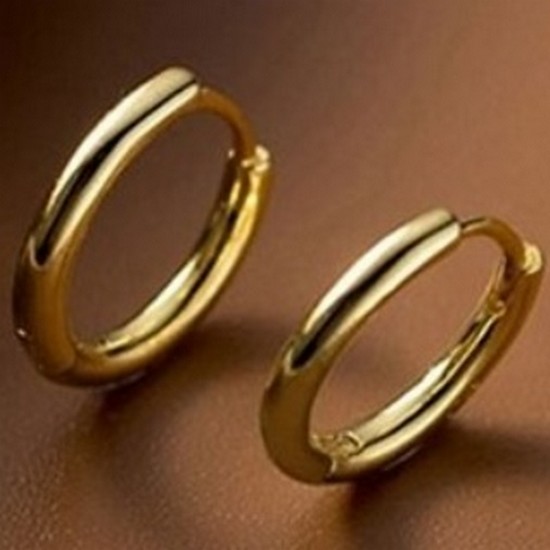 에르모사제이 기본 베이직 원터치 링 실버 귀걸이 E083 (11mm)_이미지