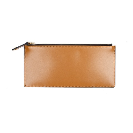 리오브렌 민자 슬림지퍼 지폐지갑 (탄색)_이미지