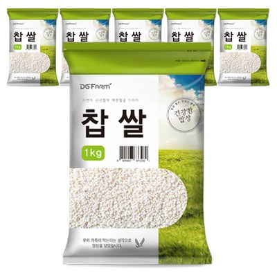 대구농산 건강한밥상 찹쌀 (1kg,6개)_이미지