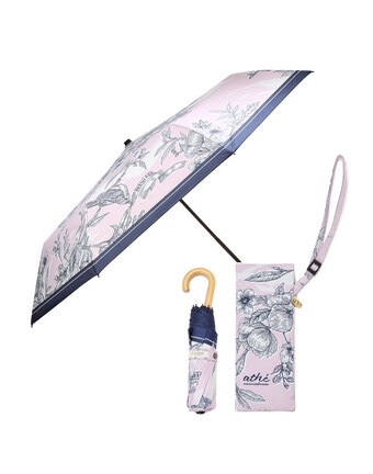 아떼 바네사브루노 잡화 바네사브루노 액세사리 AAUM<b>75810</b>P2 UV차단 999TOILE DE JOUY 핑크 트왈 드 주이 3단 암막 우양산