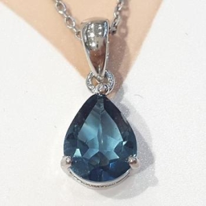 블루케이 런던블루토파즈 원석 펜던트 230509-13 S10153941