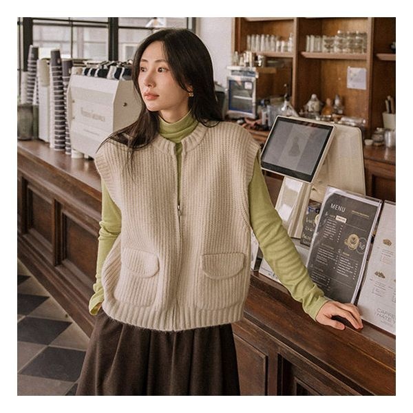 저스트원 아르지 포켓 니트베스트 361556_이미지