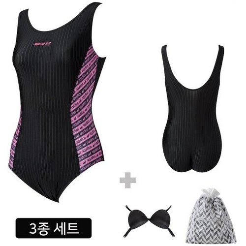 여성 실내수영복 AQA1355 단품 3종세트