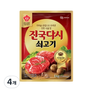 청정원 쇠고기 진국다시 1kg (4개)_이미지