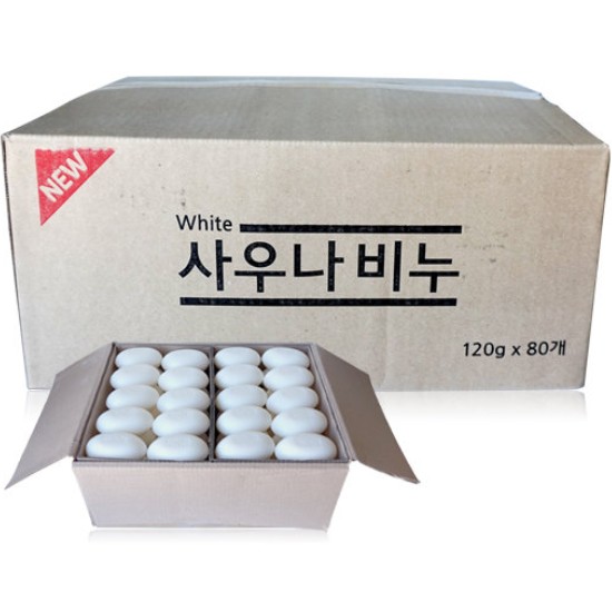 유림코리아 사우나 비누 120g (80개)_이미지