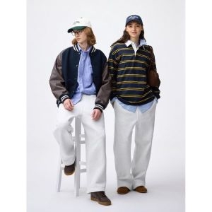 GU 헤비 웨이트 스웨트 와이드 스트레이트 팬츠 357512_이미지