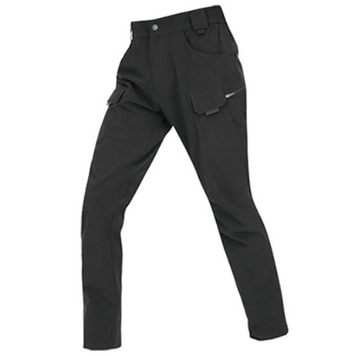 윌비 스판 멀티 포켓 블랙 팬츠 PR04P