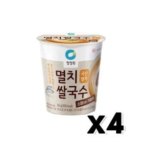 대상 청정원 멸치 쌀국수 58g (4개)_이미지