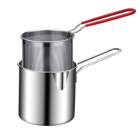 캠핑문 캠핑 튀김냄비 기름망 세트