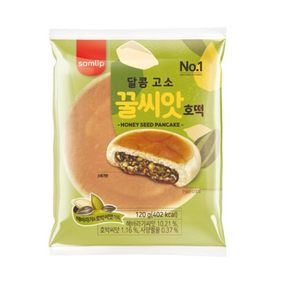 SPC삼립 달콤 고소 꿀씨앗 호떡 120g (5개)