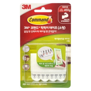 3M 스카치 코맨드 17205 찍찍이 테이프 소 16입 5501