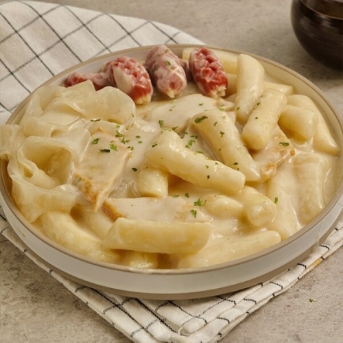 사계절 사계절 떡볶이 하얀크림맛 밀떡 510g (5개)