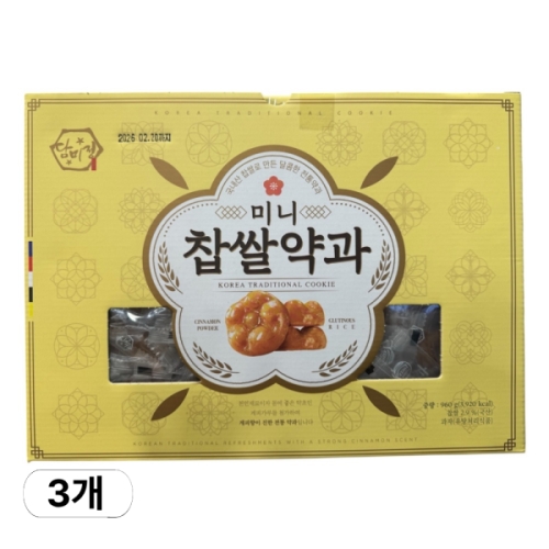 성진식품 담미정 미니 찹쌀 약과 960g (3개)_이미지