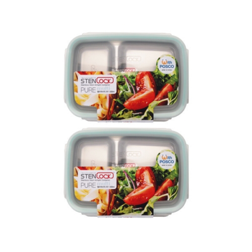 스텐락 퓨어 멀티 직사각 2호 500ml (2개)_이미지