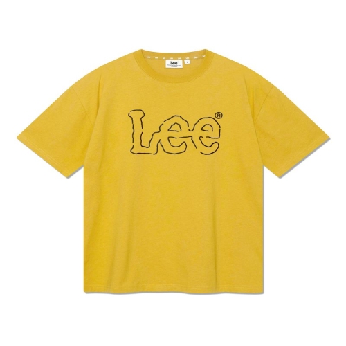 라인 트위치 로고 티셔츠 머스타드 219395 0m